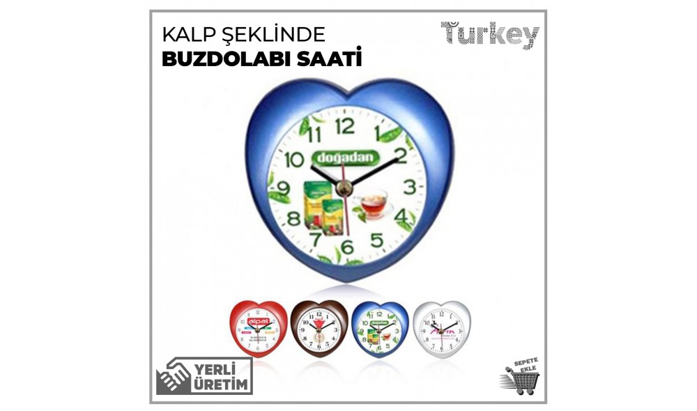 Buzdolabı Saati Kalp